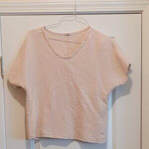 Cotton Top crinkle Fabric Blush Color by ItIs Wrll